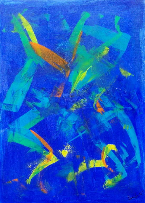 blue horse